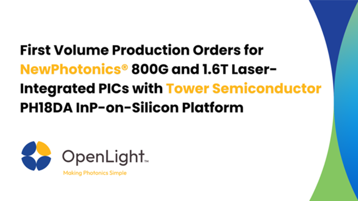 OpenLight Receives First Volume Production… | OpenLight Photonics