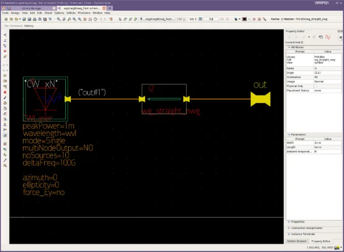 Design enablement Opto Compiler Simulations 1 Schematic View
